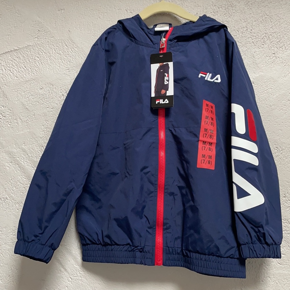 Fila-windbreakers hoodie jacket